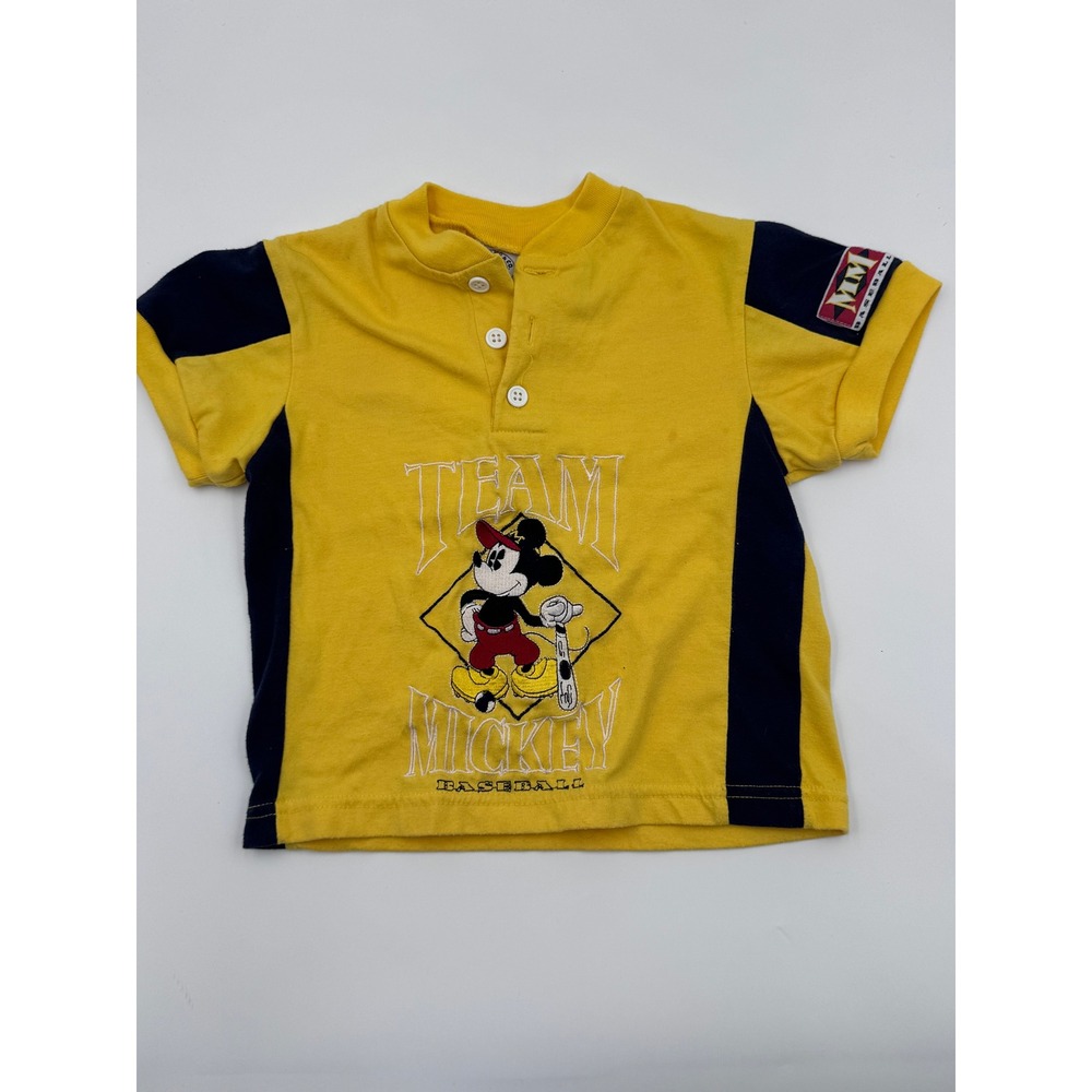 Vintage Mickey Toddler Baseball T Shirt 90s